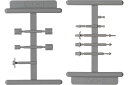 屋上機器パーツ（避雷器・アンテナ各2個入り） 「鉄道模型 Nゲージ オプションパーツ」