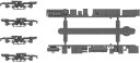 動力台車枠・床下機器セットA-01(FS369+4089BM) 【グリーンマックス・8481】「鉄道模型 Nゲージ オプションパーツ」