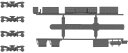 動力台車枠・床下機器セットA-07(SS167+4201BM)【グリーンマックス・8490】「鉄道模型 Nゲージ オプションパーツ」