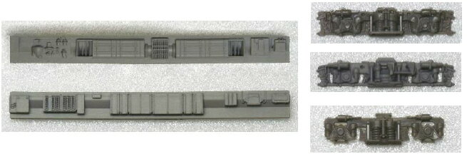 動力台車枠 床下機器セット B-05 （DT21／24／33＋3M）[灰色]【グリーンマックス・8514G】「鉄道模型 Nゲージ」