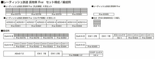 ※新製品 6月発売※レーティッシュ鉄道 長物車 R-w（丸太積載） 4両セット【KATO・10-1891】「鉄道模型 Nゲージ KATO」_1