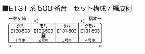 ※新製品 5月発売※E131系500番台 相模線 4両セット【KATO・10-1946】「鉄道模型 Nゲージ KATO」_1