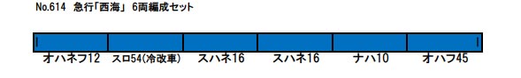 急行「西海」6両編成セット【グリーンマックス・614】「鉄道模型 Nゲージ グリーンマックス」_1