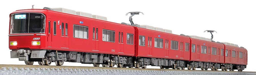 ※新製品 9月発売※名鉄3700系（1次車）基本4両編成セット（動力付き）【グリーンマックス・31905】「鉄道模型 Nゲージ グリーンマックス」