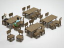 1/83 家具セット B【梅桜堂・AC-033-83C】「鉄道模型 1/83 梅桜堂」