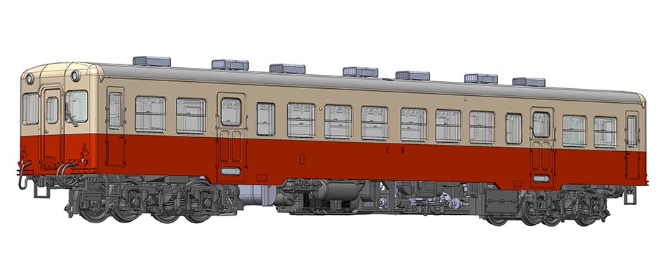 1/80 小湊鉄道 キハ200形 前期型 ボディ着色済みキット (組み立てキット)【ピーエムオフィスエー・PP09..