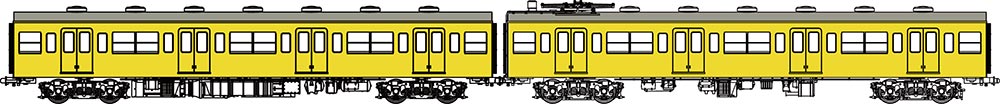 国鉄101系黄色5号増結セットH「鉄道模型 HOゲージ トラムウェイ」