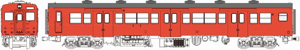 Trains - 国鉄 キハ35 首都圏色 動力付【トラムウェイ・TW-K35DM】「鉄道模型 HOゲージ トラムウェイ」