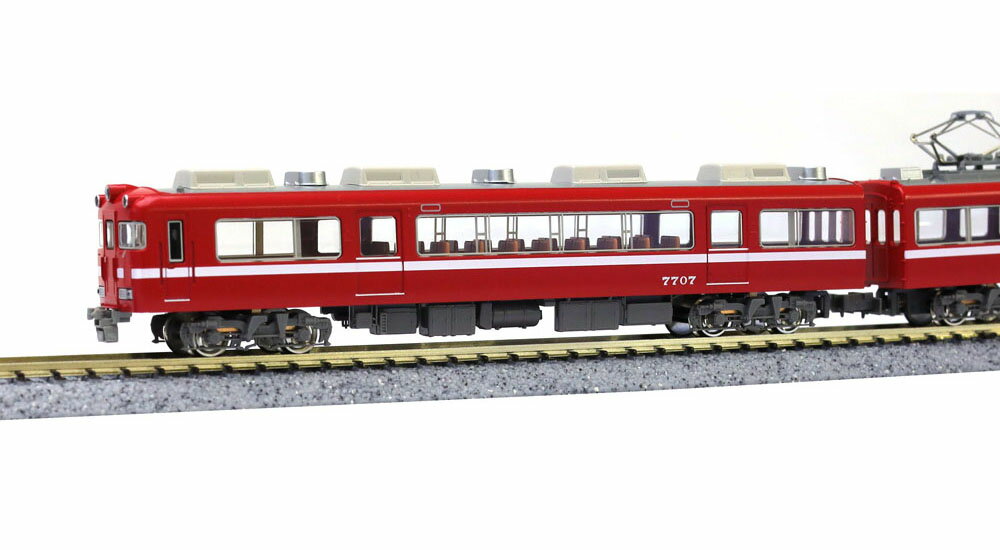 名鉄7700系 白帯車1990(妻面窓付き)増...の紹介画像2