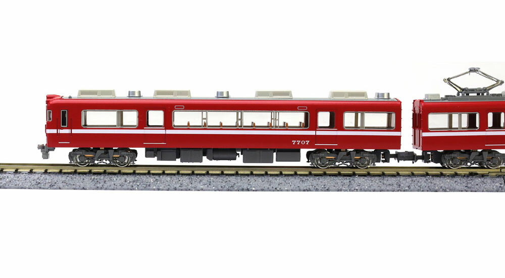 名鉄7700系 白帯車1990(妻面窓付き)増...の紹介画像3