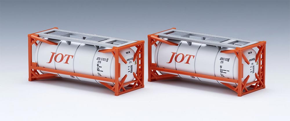 ISO20ftタンクコンテナ（日本石油輸送 オレンジ 2個入）【TOMIX・3194】「鉄道模型 Nゲージ TOMIX」