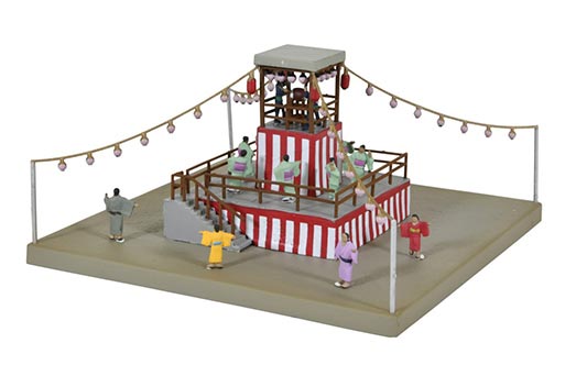 同梱難 Nゲージスケールジオラマ 神社 お祭り 神輿 屋台 ほか 35 40 7 約/
