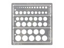 モデリングテンプレート(円1-2.5mm)【タミヤ・74150】「鉄道模型 タミヤ」