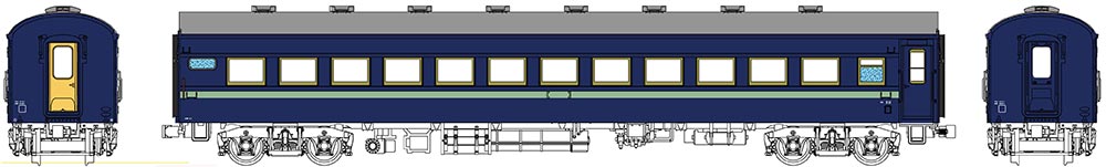 Trains - 1/80 国鉄オロ61青15号【トラムウェイ・TW61-05C】「鉄道模型 HOゲージ トラムウェイ」