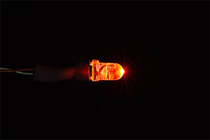 LED MODULE 砲弾型3mmLED 橙「鉄道模型 GSIクレオス」