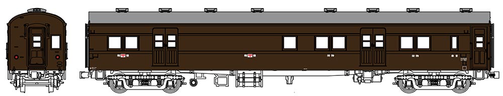 スユニ60（魚腹台枠 1-20）ぶどう1号【トラムウェイ・TW61-14A】「鉄道模型 HOゲージ トラムウェイ」