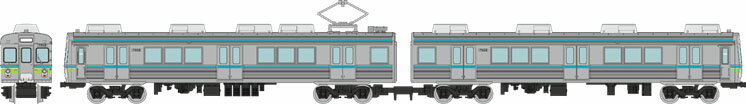 鉄道コレクション 上田交通7200系2両セットB「鉄道模型