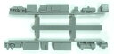 動力台車枠 床下機器セット A-25 (DT50D(灰色)+30682AM)【グリーンマックス・8509G】「鉄道模型 Nゲージ」