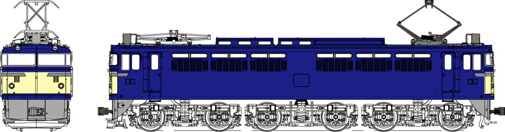 国鉄EF65-0番台3-5次型「鉄道模型 HOゲージ」