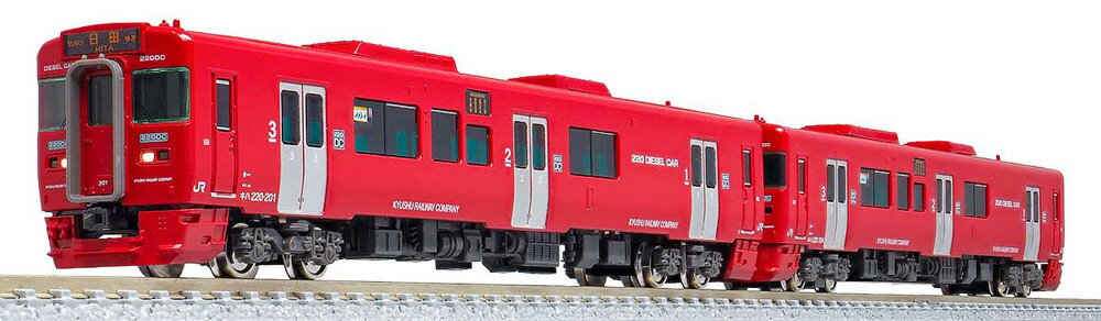 JR九州キハ220形200番代 2両編成セット（動力付き）【グリーンマックス・31715】「鉄道模型 Nゲージ」