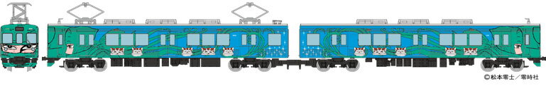 鉄道コレクション伊賀鉄道200系 205編成（忍者列車緑色）2両セットD【トミーテック・326601】「鉄道模型 Nゲージ」