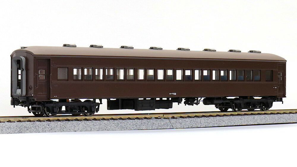 スハフ32形 丸屋根 ぶどう色2号 原型扉【天賞堂・57058】「鉄道模型 HOゲージ」