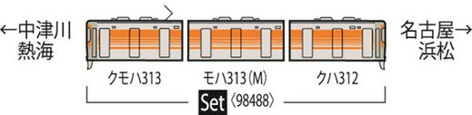 313-8000系近郊電車（セントラルライナー）セット（3両）【TOMIX・98488】「鉄道模型 Nゲージ トミックス」_1