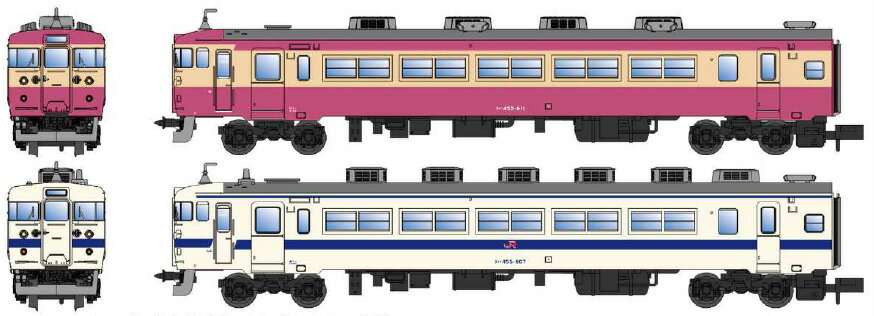 クハ455-600番代 （九州地区） 2両セット【マイクロエース・A0525】「鉄道模型 Nゲージ」