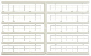 鉄柵 （白 20枚入）【津川洋行・NA-80】「鉄道模型 Nゲージ」