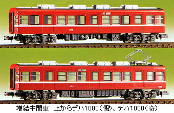 京浜急行1000系 増結用中間車2輌セット（未塗装組立キット）【グリーンマックス 423-1】「鉄道模型 Nゲージ GREENMAX」