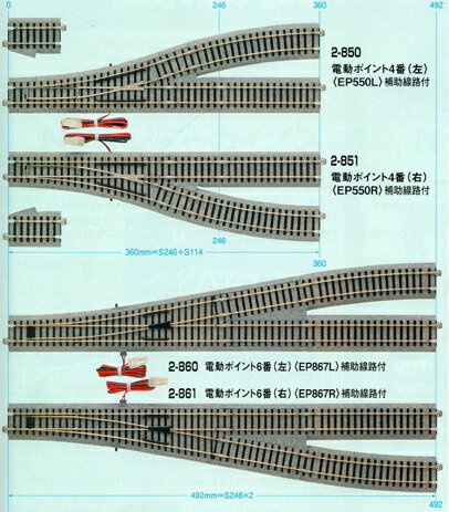 電動ポイント6番（右）【KATO・HO・2-861】「鉄道模型 HOゲージ カトー」