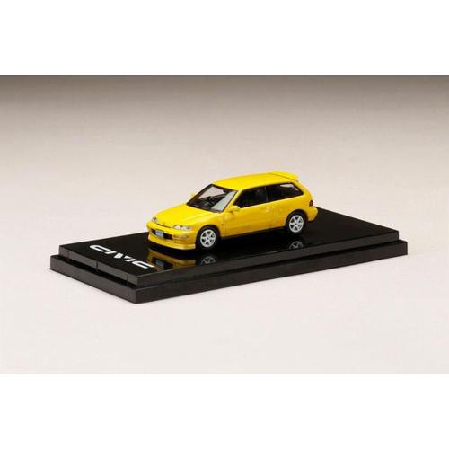 HJ641031CY 1/64 Honda CIVIC iEF9j SiR 2Customized Version YELLOW iCustomized Colorj