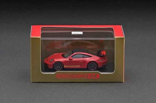 643061010 MINICHAMPS 1/64 Porsche 911 GT3 i992j 2021 - Guards Red