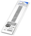 OM-400 プラ=材料 半丸棒 外径5.0mm 4本入