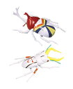タツノコヒーロー編 カブトムシ テッカマン仕様 / クワガタムシ キャシャーン仕様