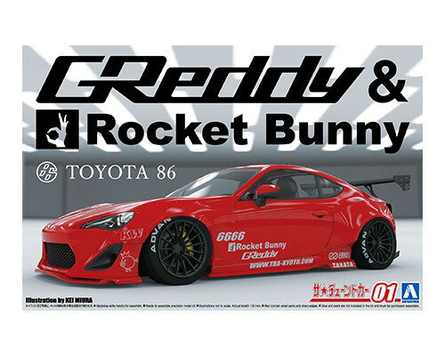 塼ɥNo.1 1/24 ZN6 TOYOTA 86 '12 GREDDY&ROCKET BUNNY ENKEI Ver.