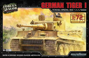 1/72 WW.II ドイツ軍 ティーガーI初期型 第504重戦車大隊 1943年 春 チュニジア