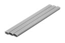プラ=材料【グレー】 細長丸パイプ 8 x 16 mm 3本入