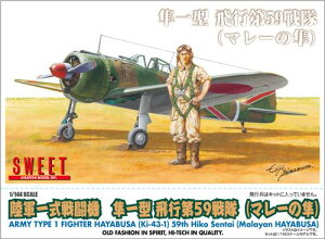 1/144 SCALE 陸軍一式戦闘機 隼一型 飛行第59戦隊(マレーの隼)