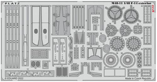 1/48 F-14トムキャット エッチングパーツ 外装用