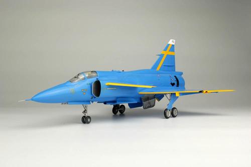 1/48 スウェーデン空軍 JA37 ヤクトビゲン ブルーピーター スウェーデン空軍75周年記念塗装機