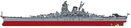 1/700 艦NEXTシリーズ No.1 EX-4日本海軍戦艦 大和(黒甲板) エッチングパーツ付き
