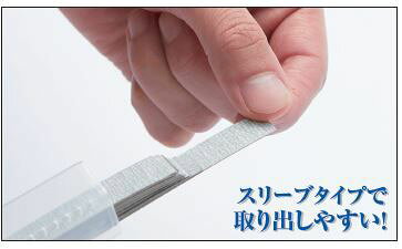 ■商品説明従来の紙ヤスリに比べて厚手の台紙を採用したハードタイプの紙ヤスリ。110mm×10mmのカード状に裁断済みで50枚入りです。使用する度にカットする必要がなく、また、スリーブに収納されておりますので、工具箱の中で紙ヤスリが散らばってしまうこともありません。さらに当商品は固めの台紙を採用致しましたので、折り曲げるだけで、当て木に貼らずとも、正確な面出し作業に適した硬さになります。粗削りから仕上げ作業までをカバーした#240、#400、#600、#800、#1000の5種をラインナップしました。■商品スペックメーカー：GSIクレオス品番：MT401スケール：該当しない・表示しないJAN：4973028736489■備考●紙ヤスリ（サイズ ： 110mm × 10mm）× 50枚入り