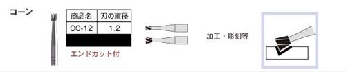 Rakuten - CC-12 超硬精密カッター コーン 1.2mm