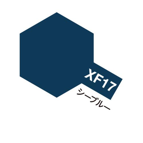 乐天商城 - アクリルミニ XF-17 シーブルー つや消し 10ml タミヤカラー