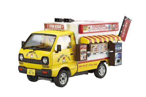 ■商品説明街の人気者たちが帰ってきた☆1/24移動販売シリーズは近所のスーパーやオフィス街、イベント会場等の様々なシーンに登場する各種移動販売車を楽しくリアルに再現する、ナウいシリーズです!!ジューシーな「スターケバブ」が賑やかにやってきました!!組立てやすいシンプルなパーツ構成なので、サクサク組んで楽しみましょう♪大判デカール大判ペーパークラフト自動販売機ケバブ再現10インチスチールホイール10インチタイヤ使用■商品スペックメーカー：青島文化教材社品番：063934スケール：1/24JAN：4905083063934■備考※掲載されている画像は試作品です。※26.03.26 絶版　在庫限り