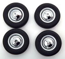 KKDCACC035 KK Scale 1/12 Fiat 500F Tire Set with rims silver