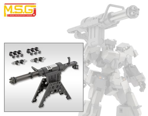 ■商品説明フレームアームズからヘキサギアまで対応可能な新型ガトリングガンが登場。手持ち武装としてはもちろん、台座パーツを使用することで1/24スケール ヘキサギアシリーズのガバナー用としても使用可能。別売りのウェポンユニット30 ベルトリンクに対応しており総弾数を強化することもできます。本製品は3セット集めることで連結してトリプルガトリングモードにすることが可能です。■商品スペックメーカー：コトブキヤ品番：MH32シリーズ：M.S.G モデリングサポートグッズサイズ：全長：約118mm素材：PS商品仕様：プラモデル商品仕様■銃身部をはじめとした各部は3mm径接続となっており、分解や拡張が可能。組み換えてショートバージョンのガトリングガンを制作することもできます。■ガバナーに対応したグリップパーツと台座パーツを使うことで設置式のガトリング砲としても使用することができます。■マガジン部は取り外すことができます。内部には弾薬まで精密に造形されておりリアル感を追及しています。■台座パーツや連結ジョイントはヘキサギアに対応しており自由に組み合わせて使用する事ができます。また連結ジョイントを使うことで本製品を3セット使用したトリプルガトリングモードを作ることができます。■別売りのウェポンユニット30 ベルトリンクを取り付けることができます。内容物/付属品：付属品■ガトリングガン本体■手持ち用グリップ×1■ガバナー用グリップ×1■台座パーツ1セット■連結ジョイントA×2■連結ジョイントB×2原型制作：設計　KOTOBUKIYAパーツ数：51〜200著作権表記： KOTOBUKIYA発売時期：2020年10月スケール：ノンスケールJAN：4934054022830■備考※実際の商品に「ヘヴィウェポンユニット32 ガトリングガン2」以外の商品は付属しません。※画像は開発中のものです。実際の商品とは異なります。