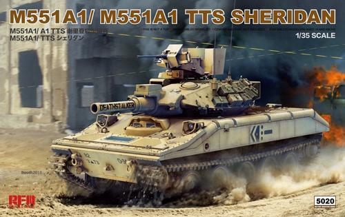 ■商品説明M551 シェリダンはアメリカ陸軍で使用された水陸両用の空挺戦車で、M551A1は1967年〜1970年にかけてレーザー測遠機の新設や弾道コンピュータおよび環境センサーの装備、NBC防護装置の強化を行った改良型です。それにより重量は16tに増加しています。M551A1 TTS（Tank Thermal Sight：戦車用熱線映像サイト）はM60A3主力戦車の改修型（M60A3 TTS）と同じAN/VSG-2B熱線映像装置を装備したタイプで、最終的にすべてのM551A1にTTS改修が施されました。このキットはM551A1かM551A1 TTSのどちらかを選択して再現することができる「2 in 1」仕様です。●履帯は組み立てやすい「リンク＆レングス」式●クリアパーツとエッチング、デカールが付属※メーカー都合により入荷予定月と実際の商品仕様が変更になる場合がございます。予めご了承ください。■商品スペックメーカー：ライフィールド(ビーバーコーポレーション)品番：RFM5020スケール：1/35JAN：4897062620255