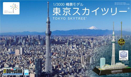 ■商品説明1/3000 情景モデル 東京スカイツリー東京のシンボル「東京スカイツリー」のプラモデルがリニューアル！スケールは1/3000、精密プラスチックモデルです。東京スカイツリータウンも一緒にモデル化されており、スカイツリー本体はクリヤー成型です。トラス模様はタンポ印刷にて再現しており、付属のLEDによるライトアップが可能なキットになっております。本物のスカイツリーにならって、心意気の粋に見立てたブルーのLED。はめ込み式のスナップキットで接着剤不要！東京スカイツリータウンを塗装することで、より本格的な情景モデルをお楽しみいただけます！■商品スペックメーカー：童友社サイズ：商品サイズ 234×180×100mm内容物/付属品：■付属品：LEDライト(ブルー)×1ヶ■電池：CR2032 ボタン電池×2ヶ ※お試しボタン電池付きです。著作権表記：TOKYO-SKYTREEスケール：1/3000JAN：4975406111758